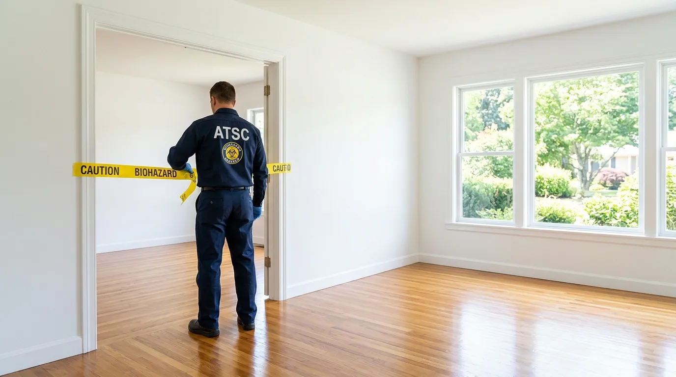 Certified biohazard cleanup crew performing Trauma Scene Cleanup in Spokane Valley